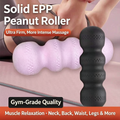 Contivara Solid EPP Peanut Foam Roller, Deep Tissue Myofascial Release Massage Roller for Neck Back Waist Leg Muscle Pain Relief, Gym Yoga Recovery Tool